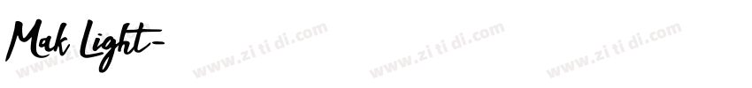 Mak Light字体转换